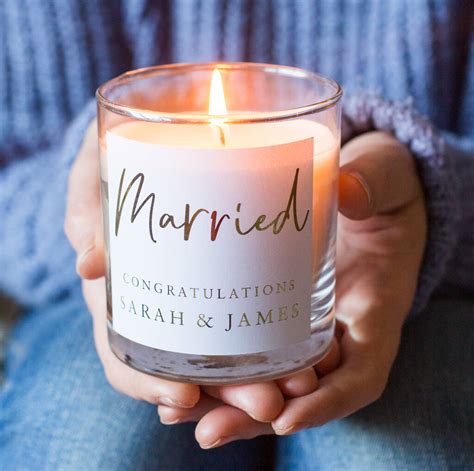 candle gift for bride